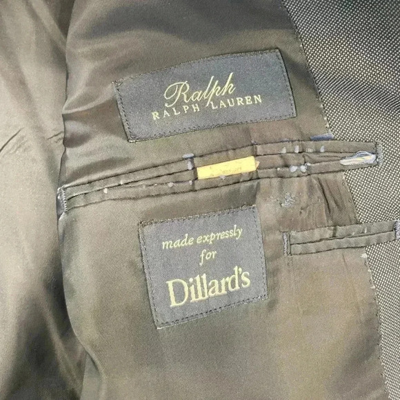 Ralph Lauren Blue Label Blue Blazer size 46L.  Made in Canada. - Picture 3 of 6